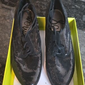 Sam Edelman Black Textured Shoes